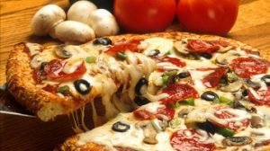 pizza dieta vegetariana/vegana no final de semana